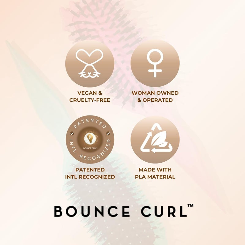 Bounce Curl فرشاة Define EdgeLift، أداة 5 في 1 لتحديد التجاعيد، الأمواج واللفائف بسهولة، تقلل من التجاعيد - تان - Image 4